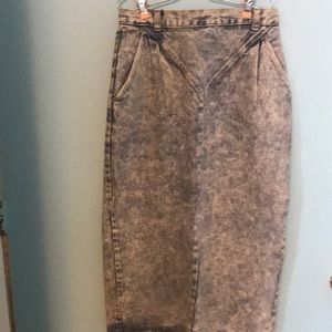 Vintage 80s Candie’s Long Jean Skirt